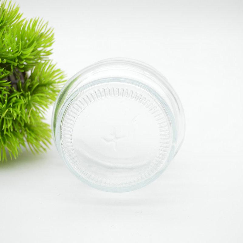 clear round food storage honey glass jars glass 120ml round jam glass jar food packaging