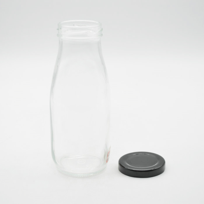 clear square milk bottle for drinking