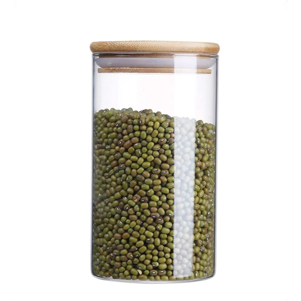 clear storage jars / tall glass containers / glass containers with lids