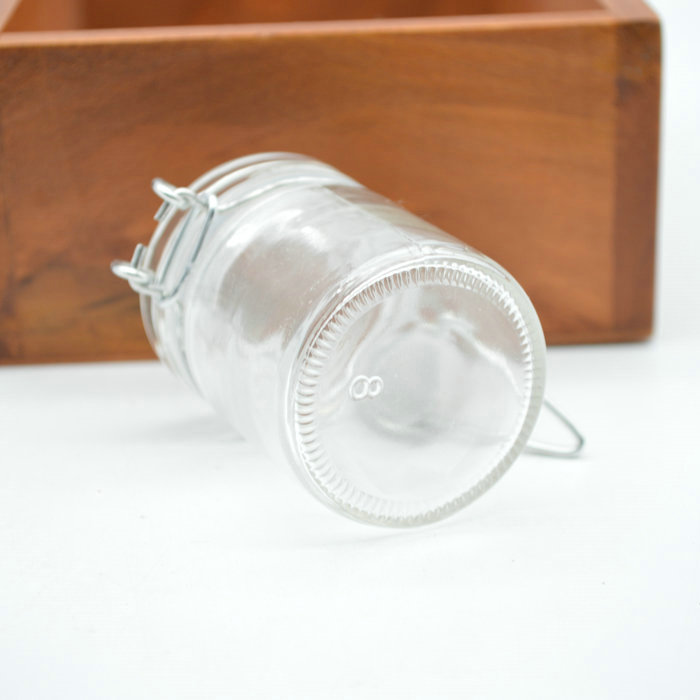 clip top jar sugar container 1.5oz 50ml glass jar for bird nest