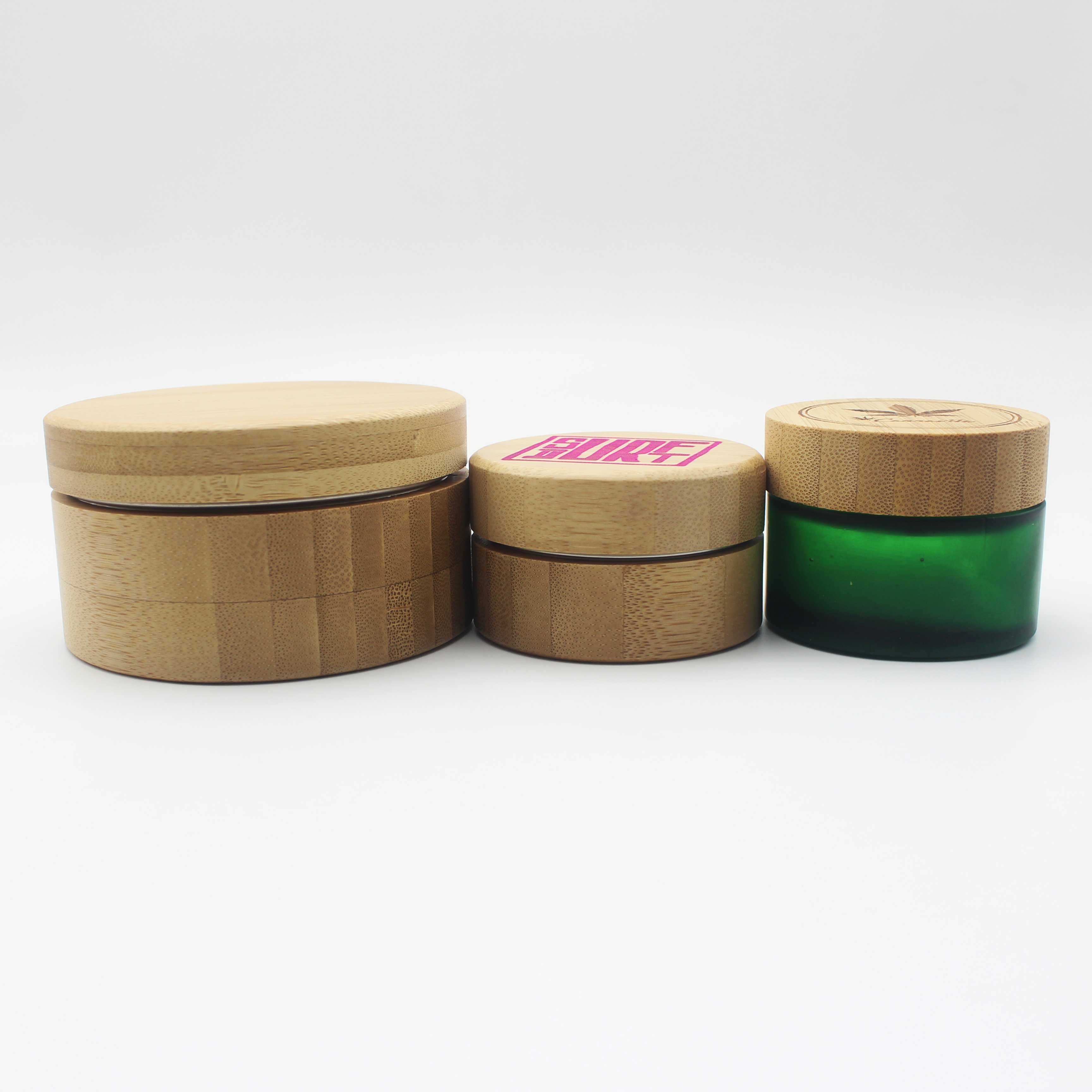 coffee spice tea food grade packaging bamboo aluminum jar container BP-320K