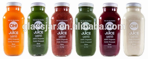 cold pressed juice 250ml 300ml 500ml 16oz clear french square glass bottles with plastic screw cap