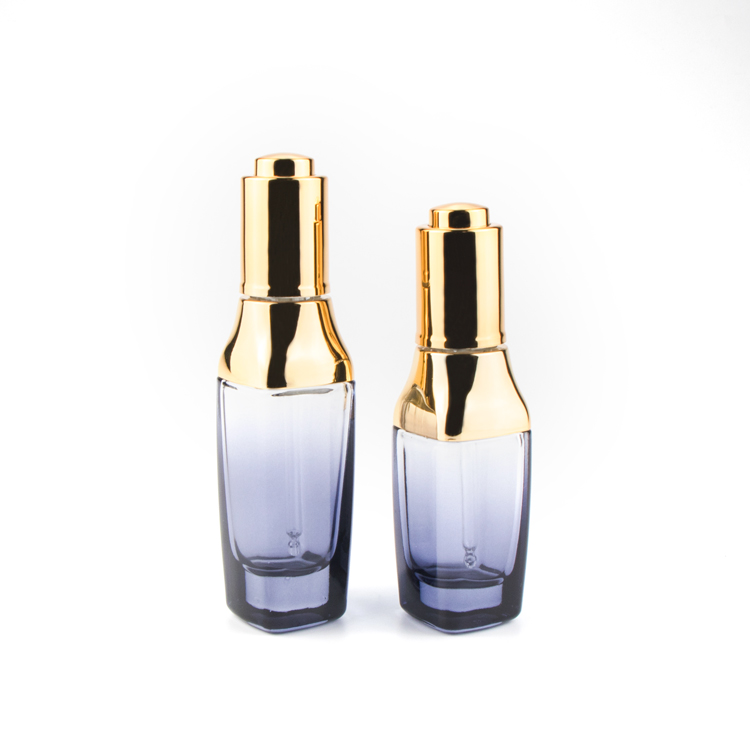 color coating 1oz 30ml push button dropper bottle for serum and lotion