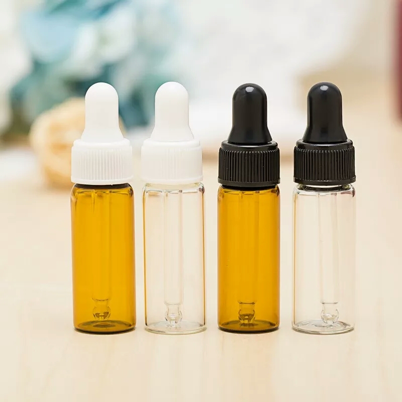 color coating surface handing mini glass vial 2ml 3ml 5ml 8ml 10ml 15ml 20ml 25ml 30ml small glass bottle with rubber