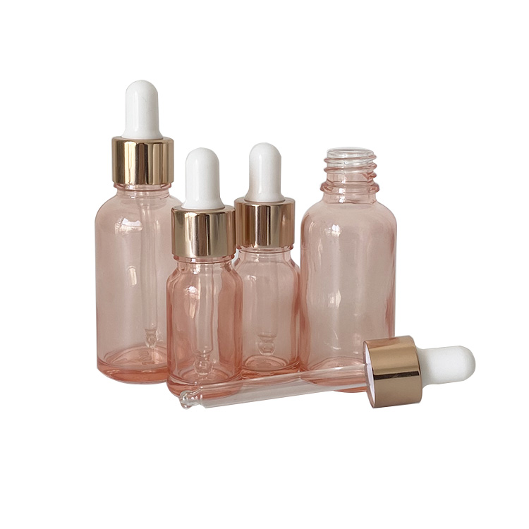 colored glass dropper bottles 30ml pink essential oil bottle with gold head oils essentials bottles in stock