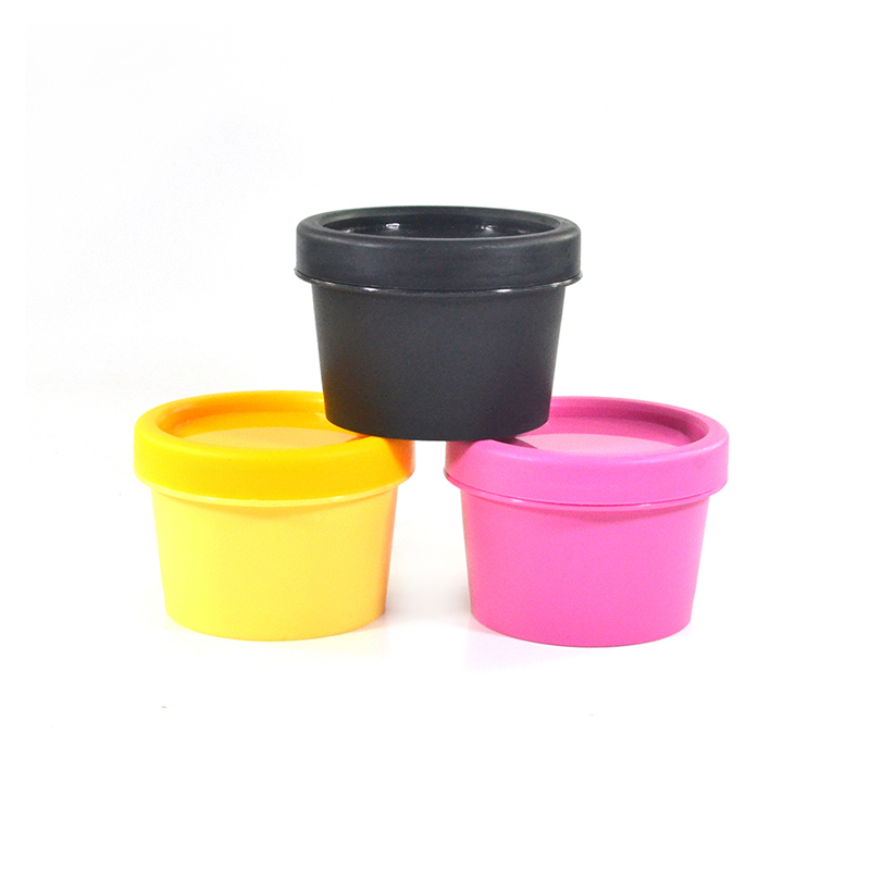 colored pink large capacity yellow black powder container 50g 100g 200g body cosmetic packaging face cream jar