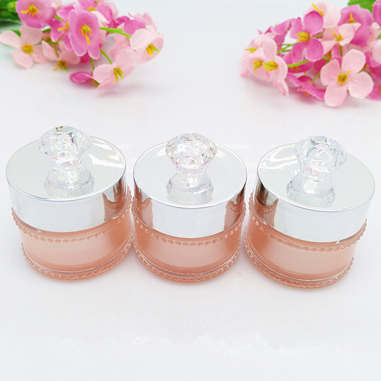 colorful 5 g mini plastic jars with crown lid , plastic 5g cosmetic sample jar for sale ,wholesale 5g plastic small cosmetic jar