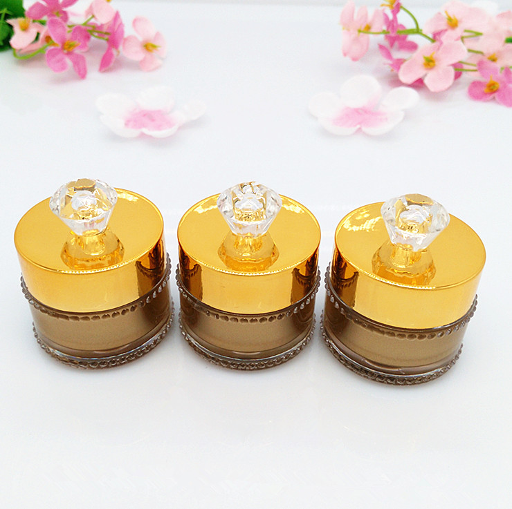 colorful 5 g mini plastic jars with crown lid, plastic 5g cosmetic sample jar for sale,wholesale 5g plastic small cosmetic jar