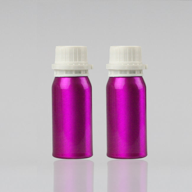 colorful aluminum essential oil bottles