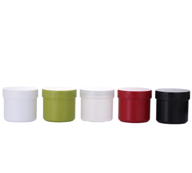 colorful empty plastic cosmetic skin care cream jar 150ml 250ml