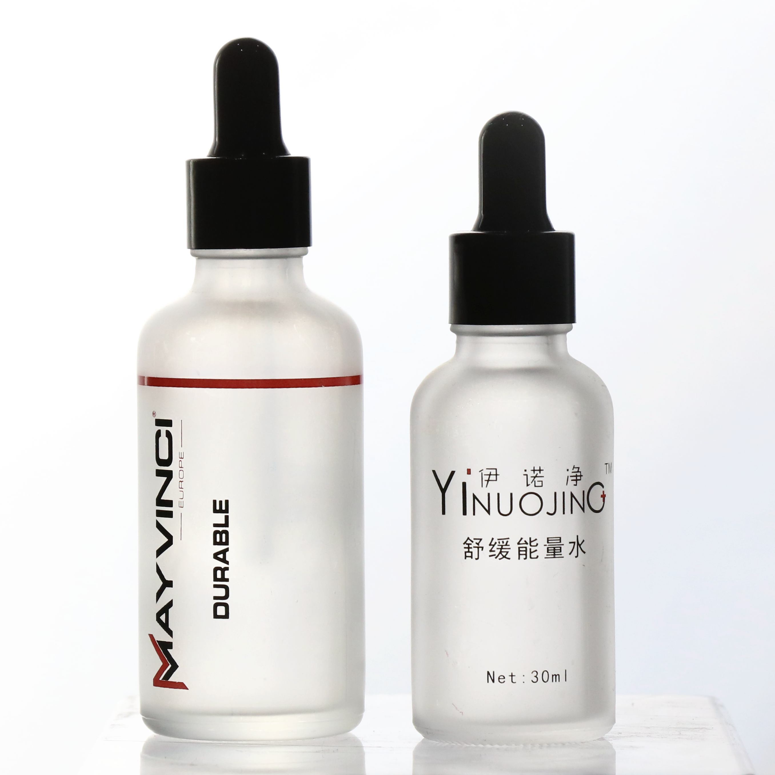 common clear frosted 1/2oz 1oz 2oz 4oz 8oz 16oz boston round essential oil plastic dropper bottle for SPA