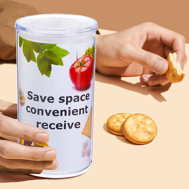 cookie candy honey food storage jar with airtight bamboo lid storage tank for food