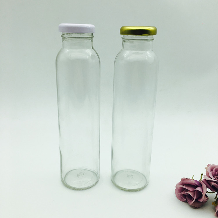 cordial glass bottle for juice and soya milk coconut milk with 38 mm lug lid 300ml