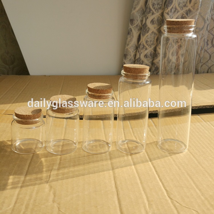cork bottle 100ml Glass Vials With Cork Stopper 47mm Bottle Diameter