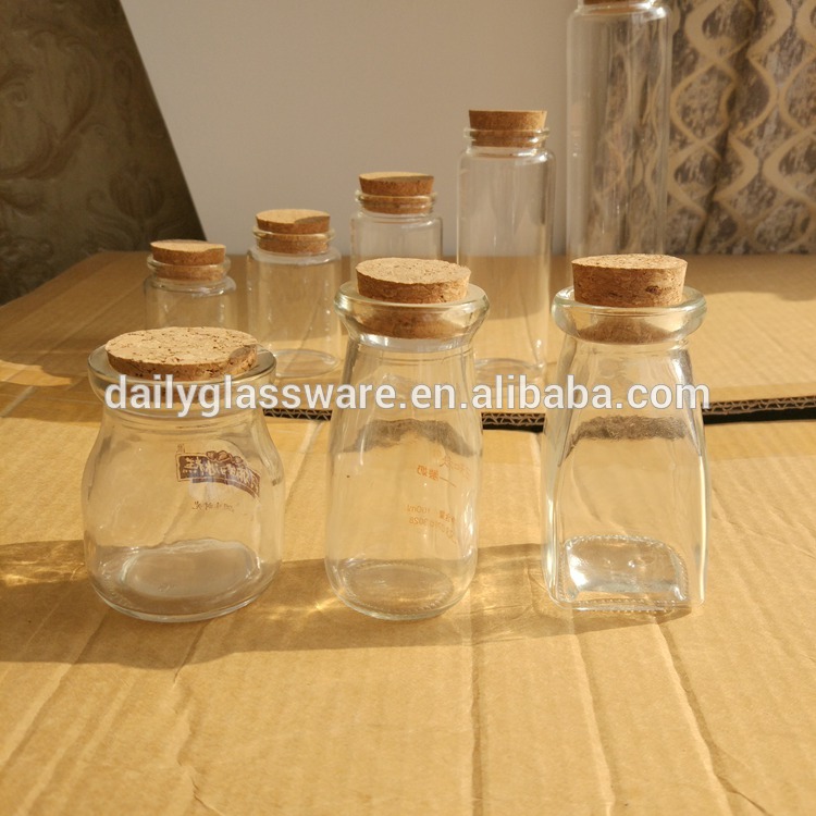 cork bottle 100ml Glass Vials With Cork Stopper 47mm Bottle Diameter