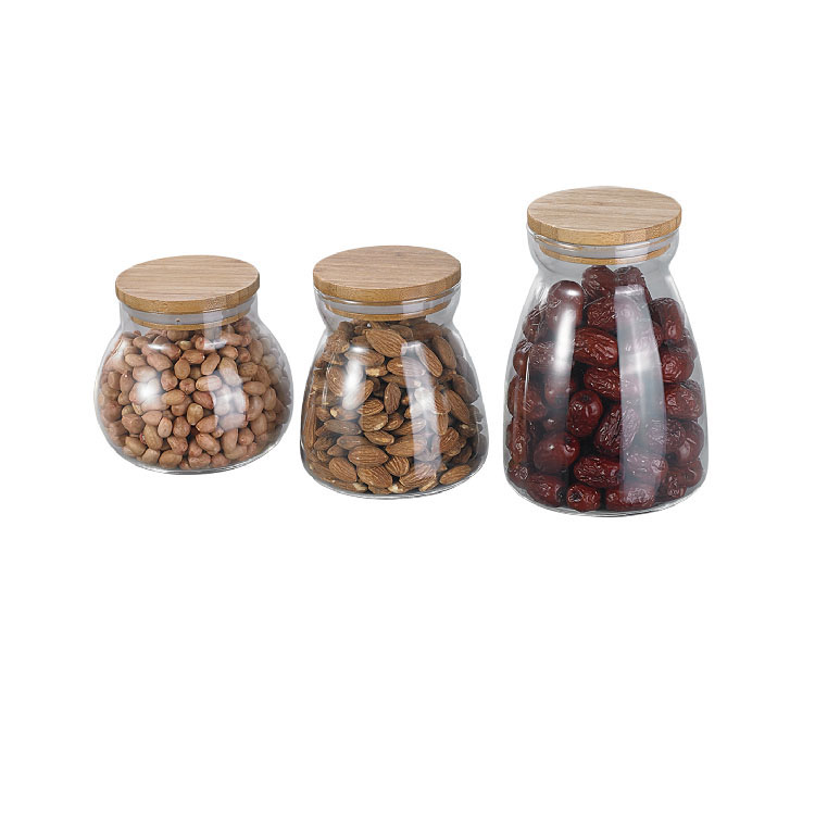 cork glass transparent airtight bottle jar and containers for spices