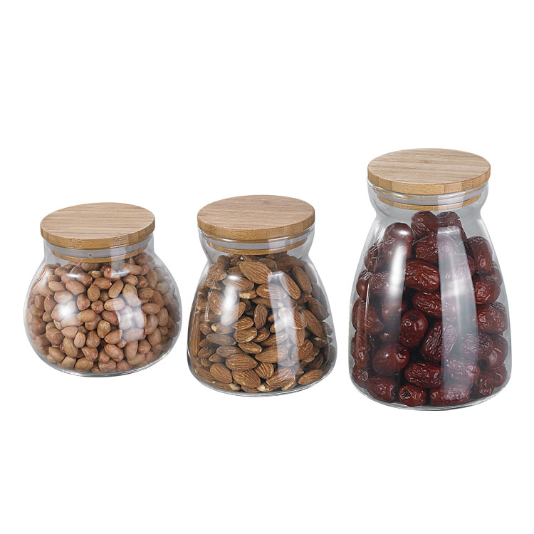 cork glass transparent airtight bottle jar and containers for spices