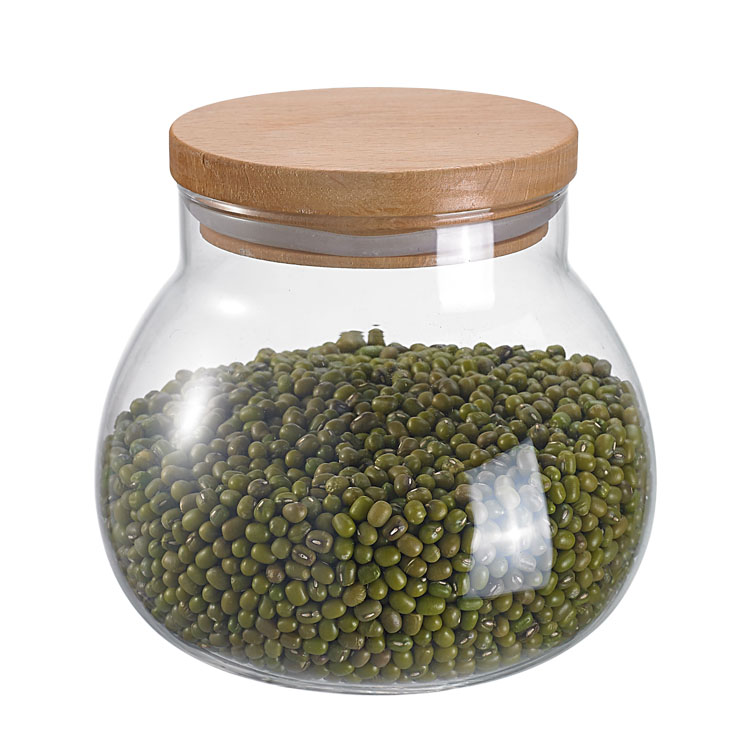 cork glass transparent airtight bottle jar and containers for spices
