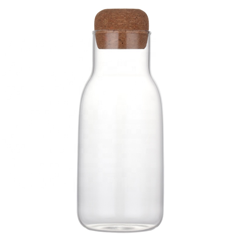 corked glass jar Japanese style heat-resistant Glass Jar glass bottle