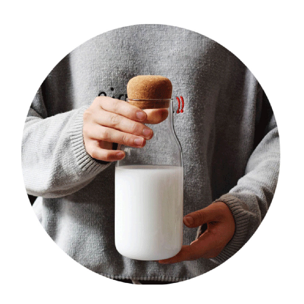 corky modern glass Spice jars Cork & Glass Kitchen Storage Bottles