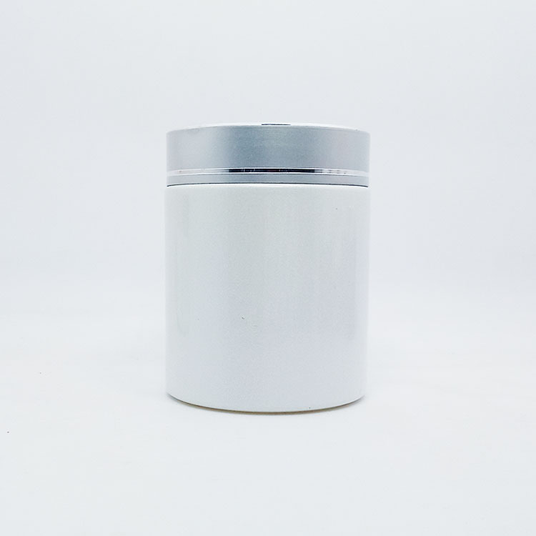 cosmetic 10g 20g 30g 50g 100g cream jar white glass jar with aluminum screw cap