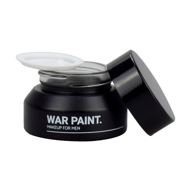 cosmetic 15ml 30ml 50ml 100ml matte black glass concealer jar