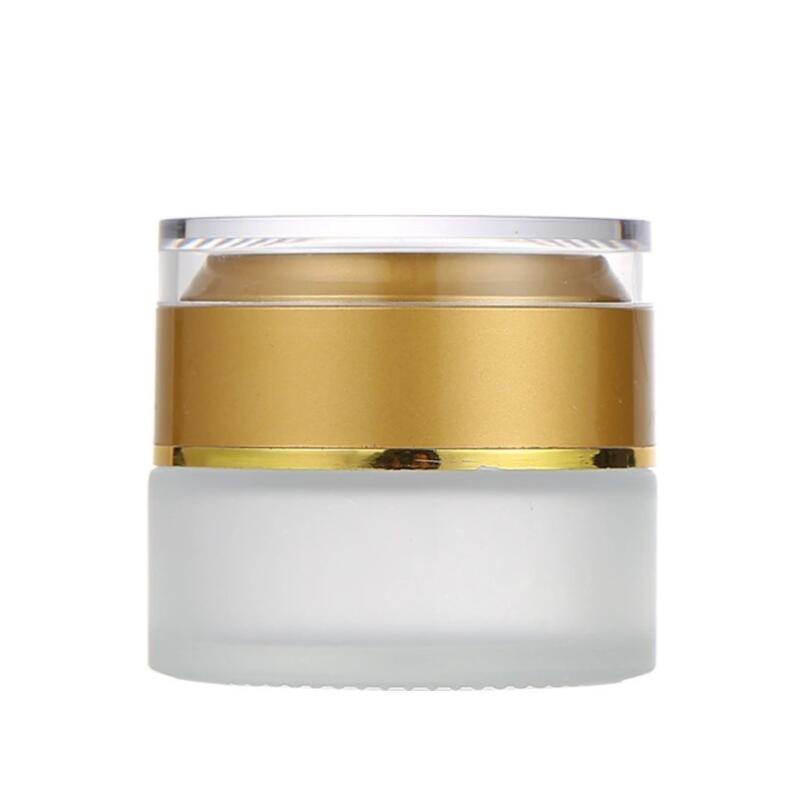 cosmetic 20g 30g 50g clear glass jar with aluminum screw cap 50g cream jar