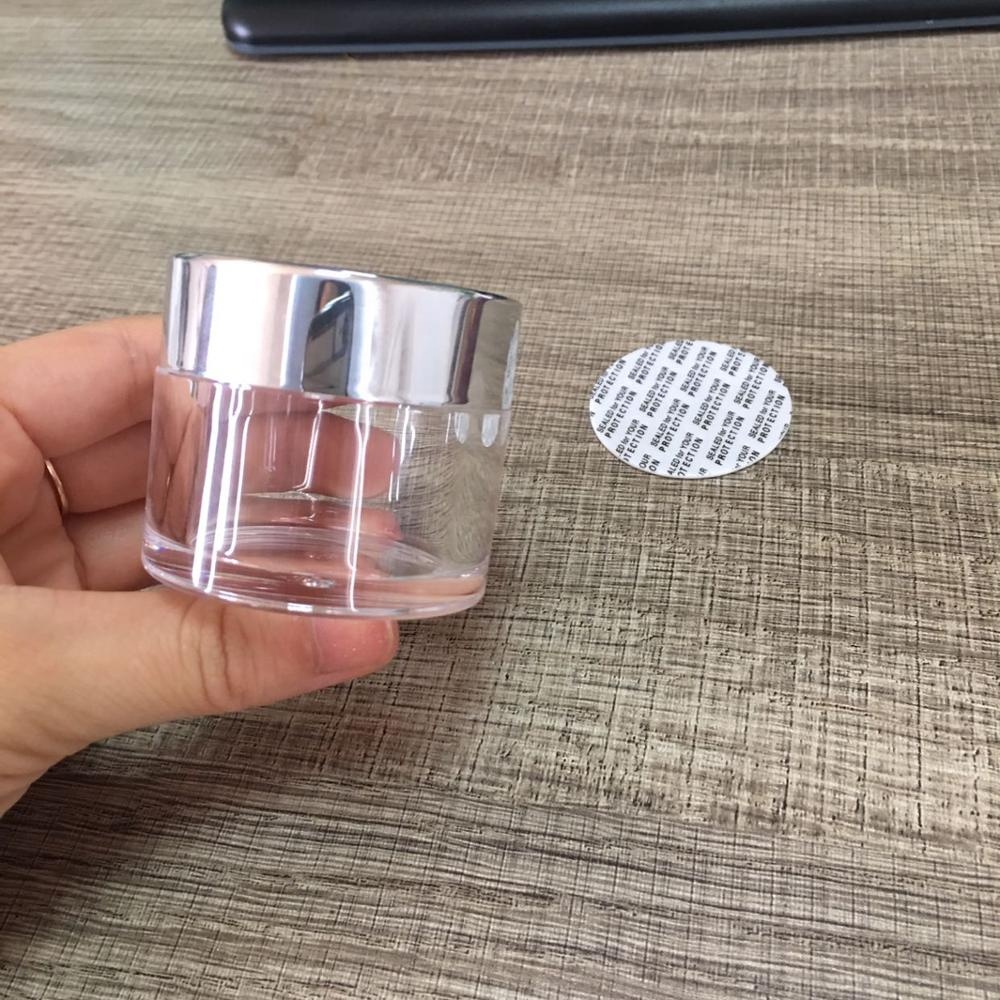 cosmetic 2oz acrylic Dipping Glitter powder nail container jar gold cap jar capsules jar