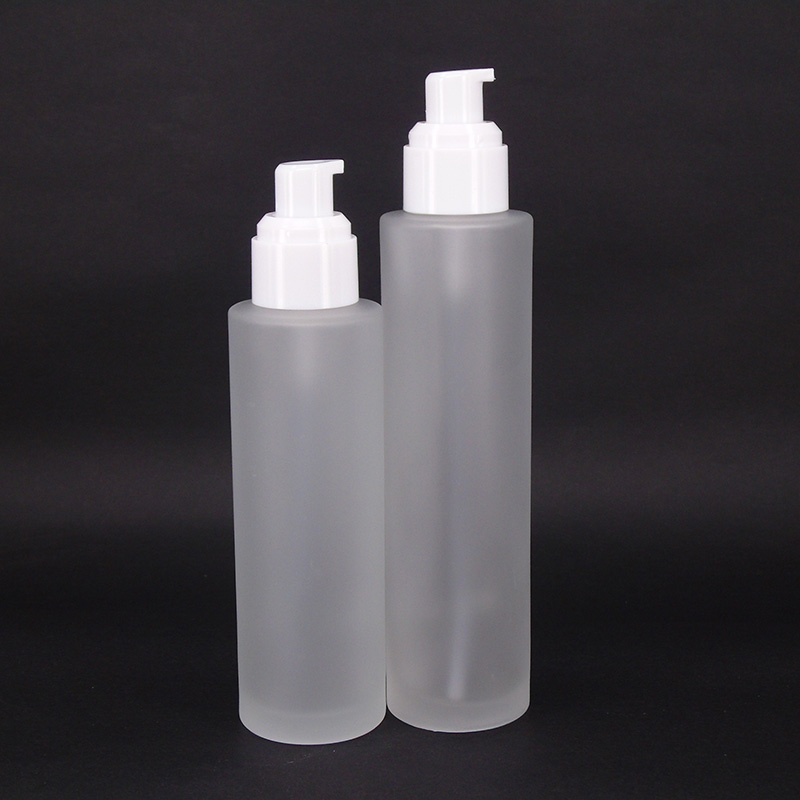 cosmetic 30ml 60ml 120ml glass pump bottle