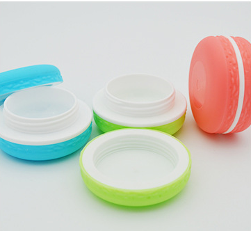 cosmetic 5ml 10ml mini plastic cosmetic sample colorful small cosmetic jar with screw lid