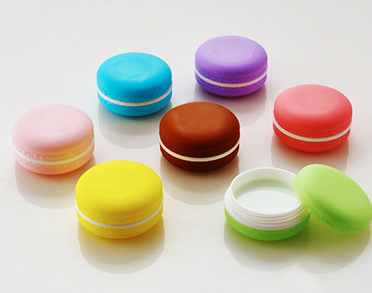 cosmetic 5ml 10ml mini plastic cosmetic sample colorful small cosmetic jar with screw lid