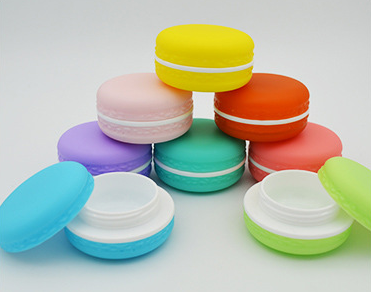 cosmetic 5ml 10ml mini plastic cosmetic sample colorful small cosmetic jar with screw lid