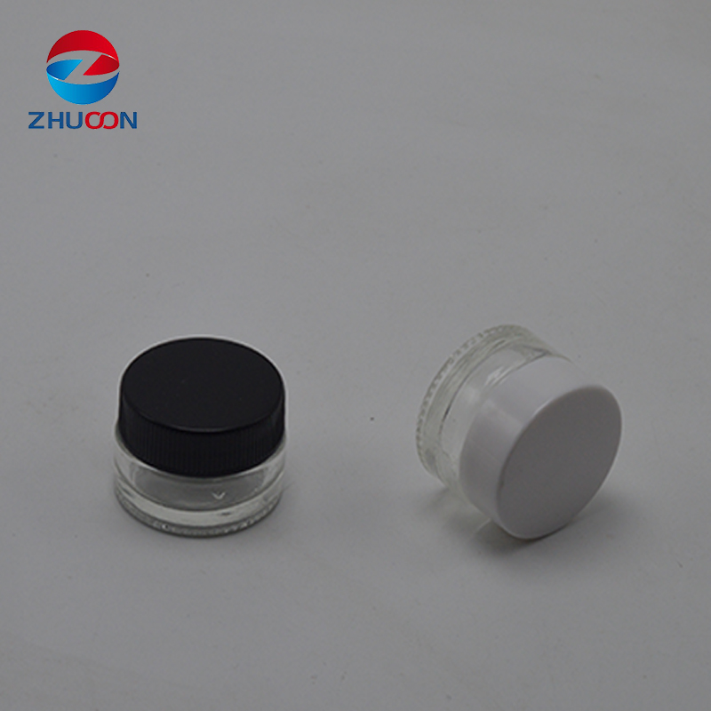 cosmetic 5ml 15ml 30ml 50ml 100ml clear frosted glass jar with bamboo lid for face hand cream