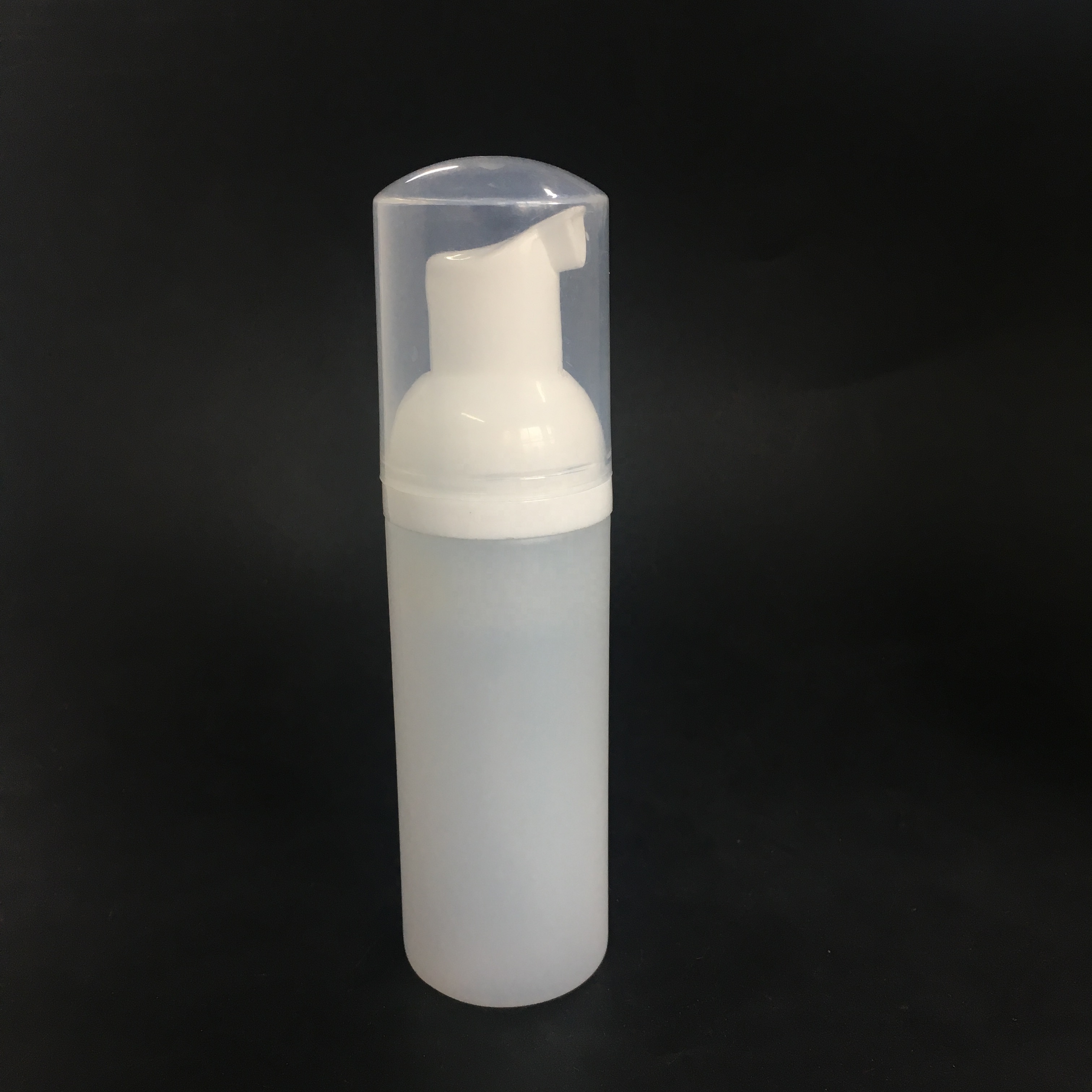 cosmetic HDPE plastic foam pump bottle for facial cleanser, plastic soap foam pump dispenser bottle