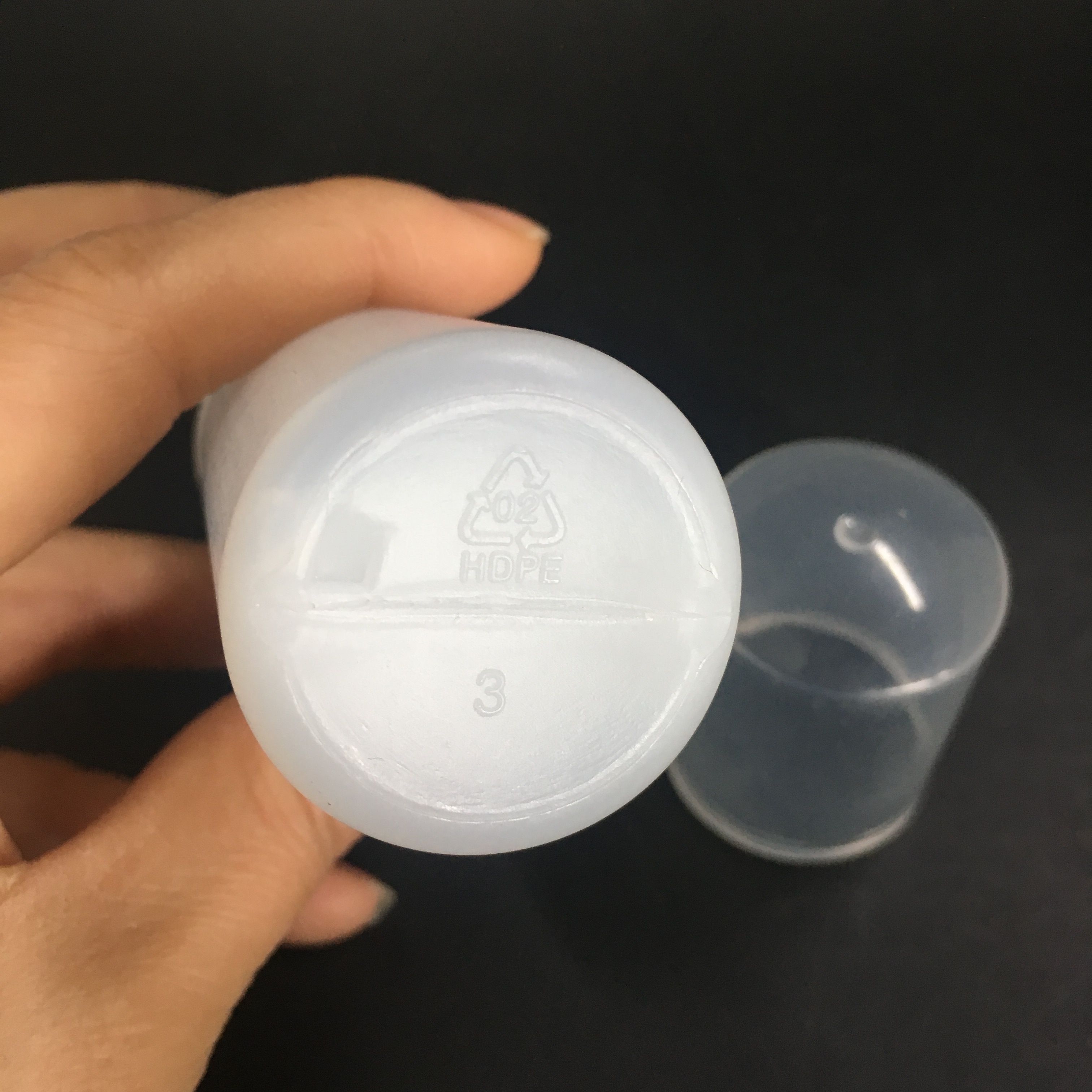 cosmetic HDPE plastic foam pump bottle for facial cleanser, plastic soap foam pump dispenser bottle
