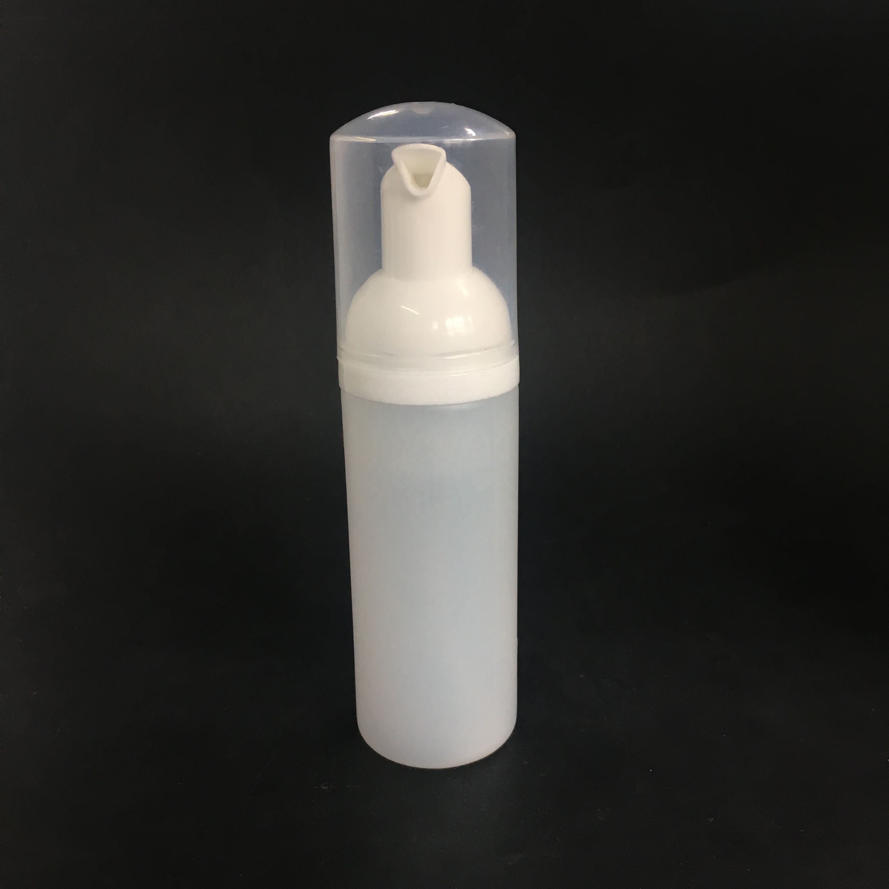cosmetic HDPE plastic foam pump bottle for facial cleanser, plastic soap foam pump dispenser bottle