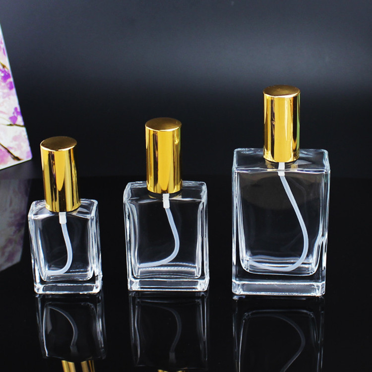 cosmetic aluminum cap perfume atomizer spray bottle perfume glass bottles