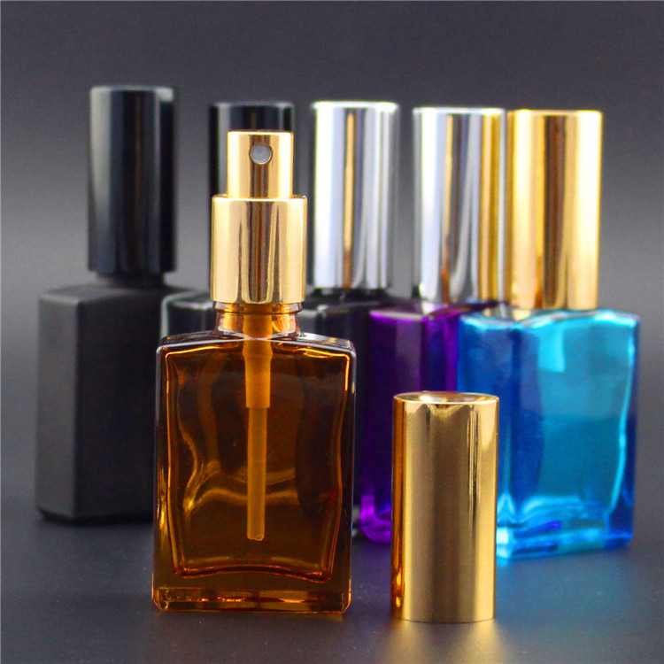 cosmetic aluminum cap perfume atomizer spray bottle perfume glass bottles
