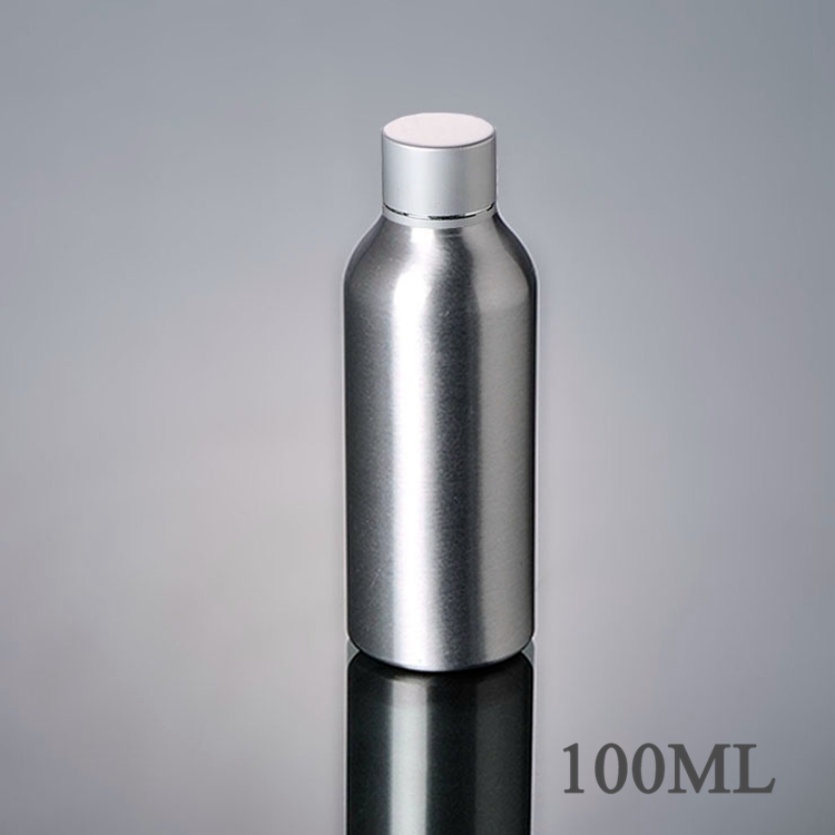 cosmetic aluminum packaging 30ml 50ml 100ml 120ml 200ml 250ml white silvery screw cap