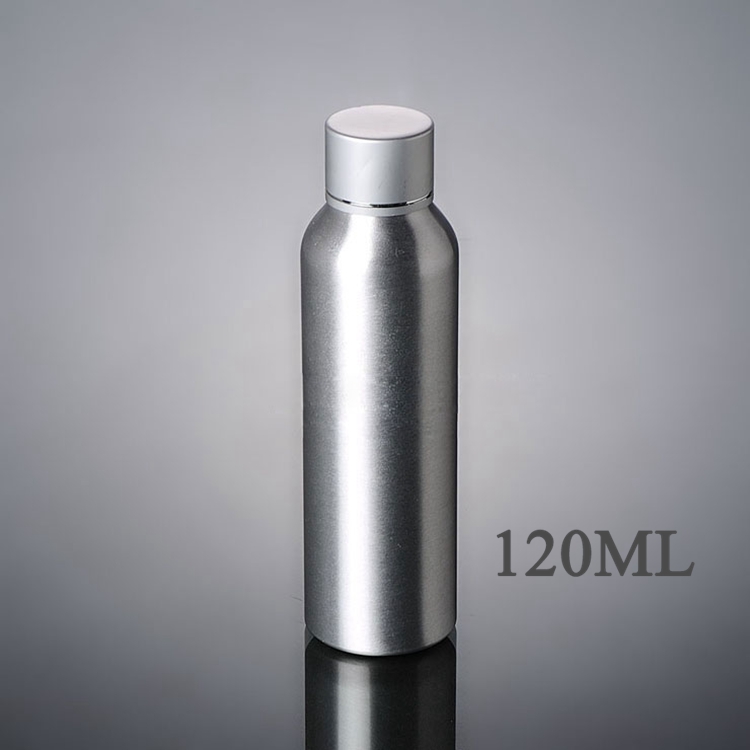cosmetic aluminum packaging 30ml 50ml 100ml 120ml 200ml 250ml white silvery screw cap