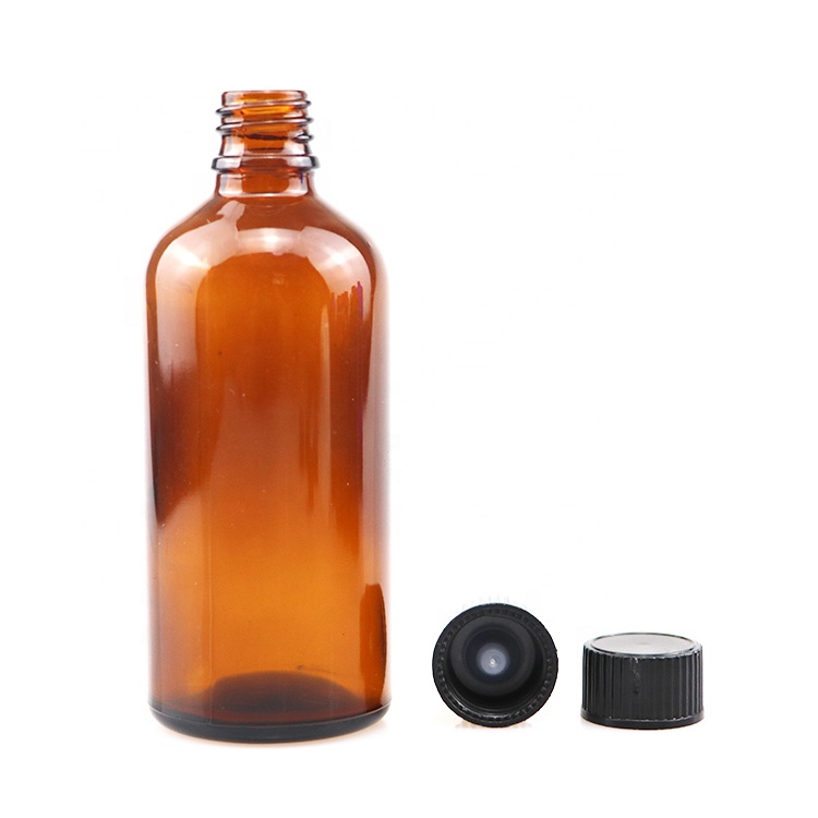 cosmetic amber glass bottle essential oil bottles amber with screw cap amber bottle glass