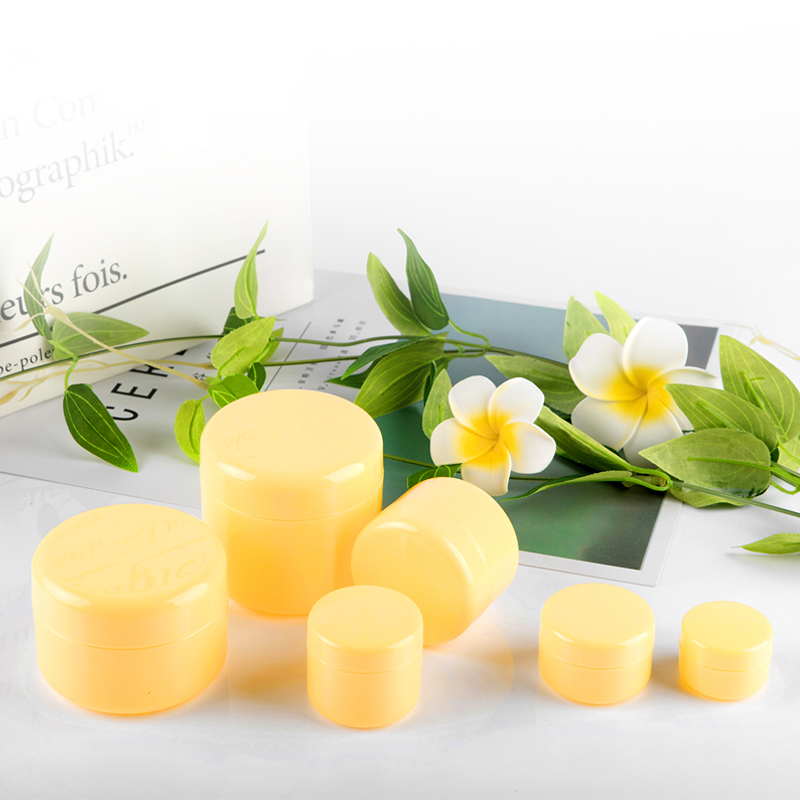 cosmetic container 20g 50g 100g 250g PP clear white pink yellow green plastic jar for facial empty plastic PP cream