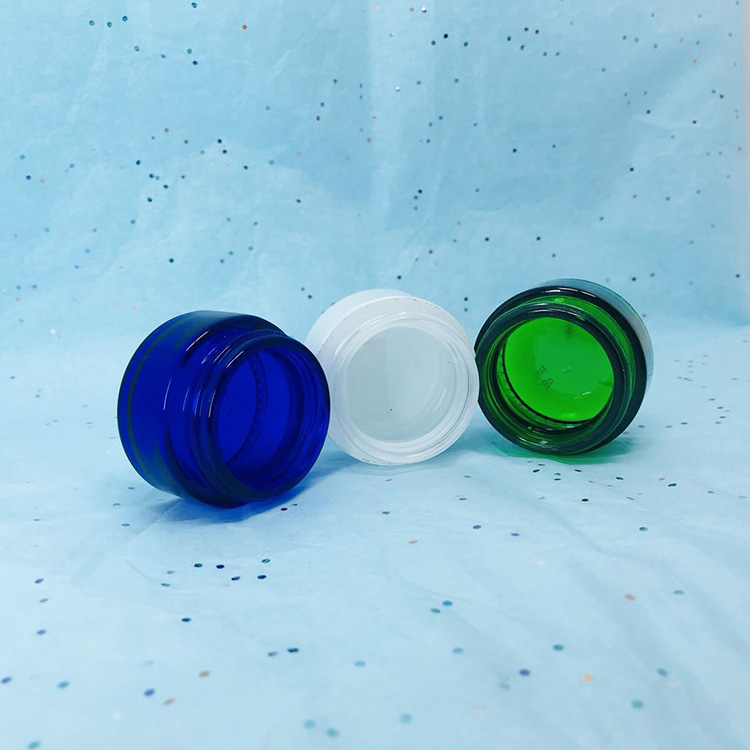 cosmetic containers 20ml 30ml 50ml glass cosmetic jar with lid