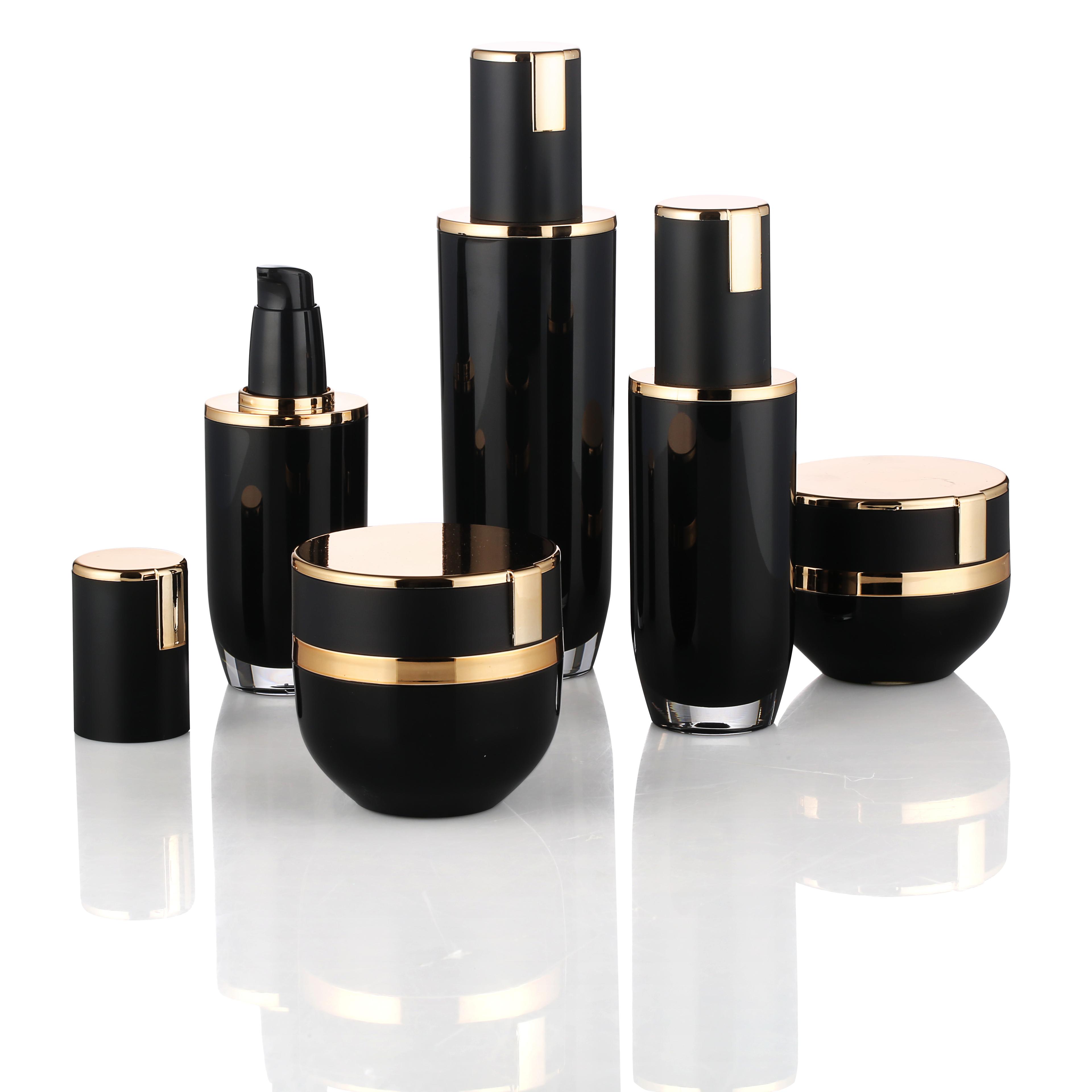cosmetic containers acrylic jar and bottle