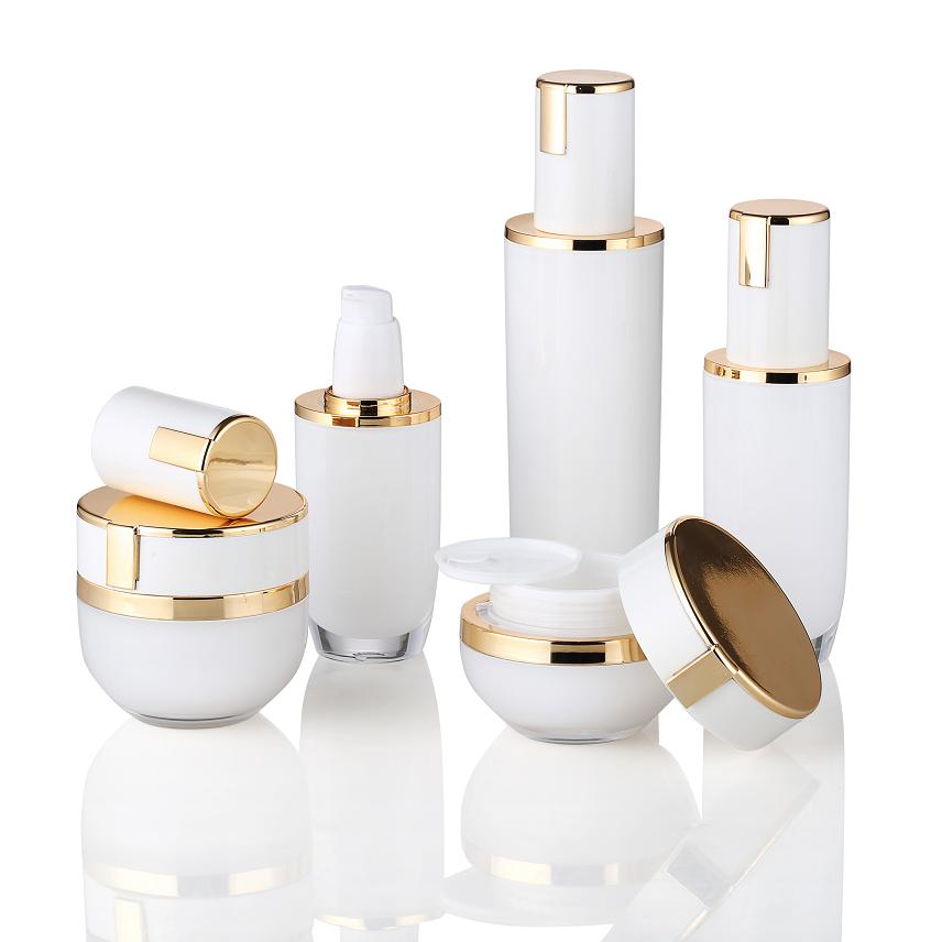 cosmetic containers acrylic jar and bottle