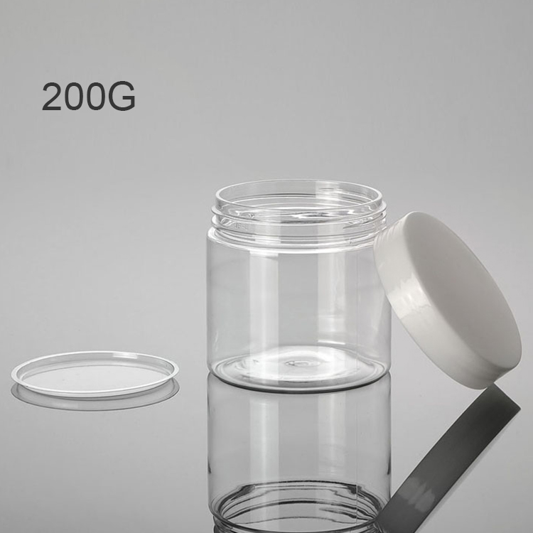 cosmetic cream clear plastic jars with lids 50g 100g 120g 150g 200g plastic jars containers