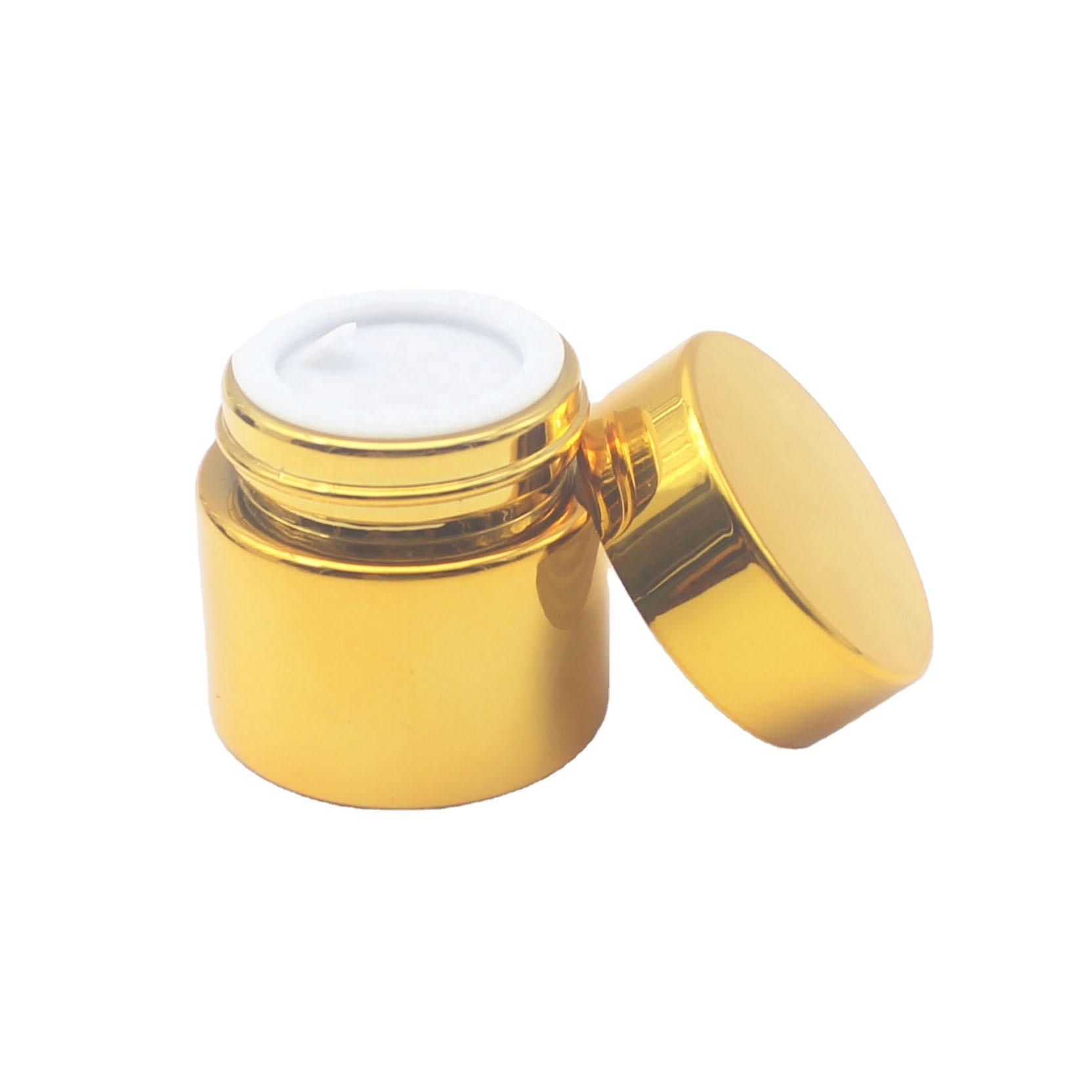 cosmetic cream container 20g 30g 50g 100g clear amber blue green glass jar luxury packaging GCJ-061