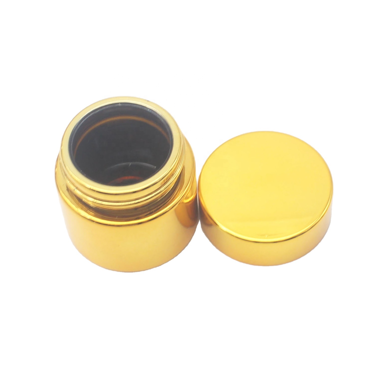 cosmetic cream container 20g 30g 50g 100g clear amber blue green glass jar luxury packaging GCJ-061