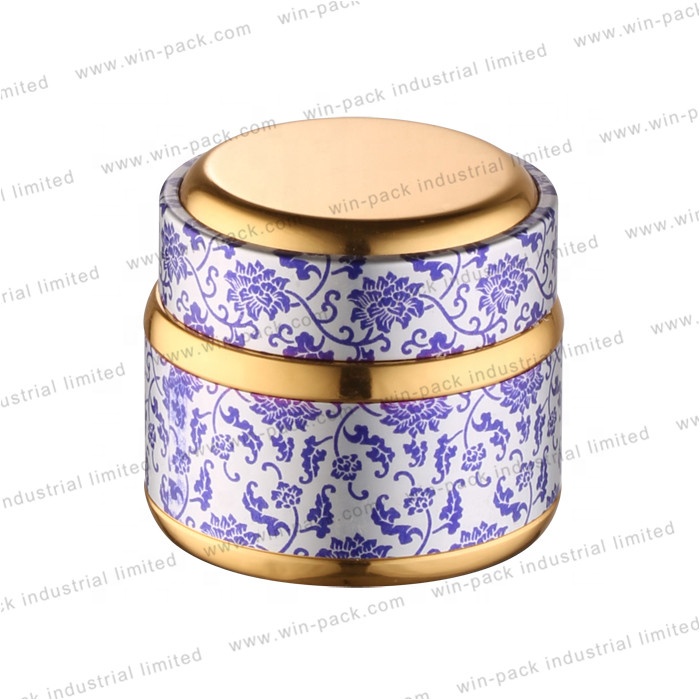 cosmetic cream sample packaging wholesale gold round 5g 15g 30g 50g 100g acrylic jar