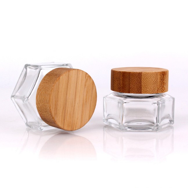 cosmetic cream usage full bamboo jar with glass inner 30ml bamboo cosmetic cream jars